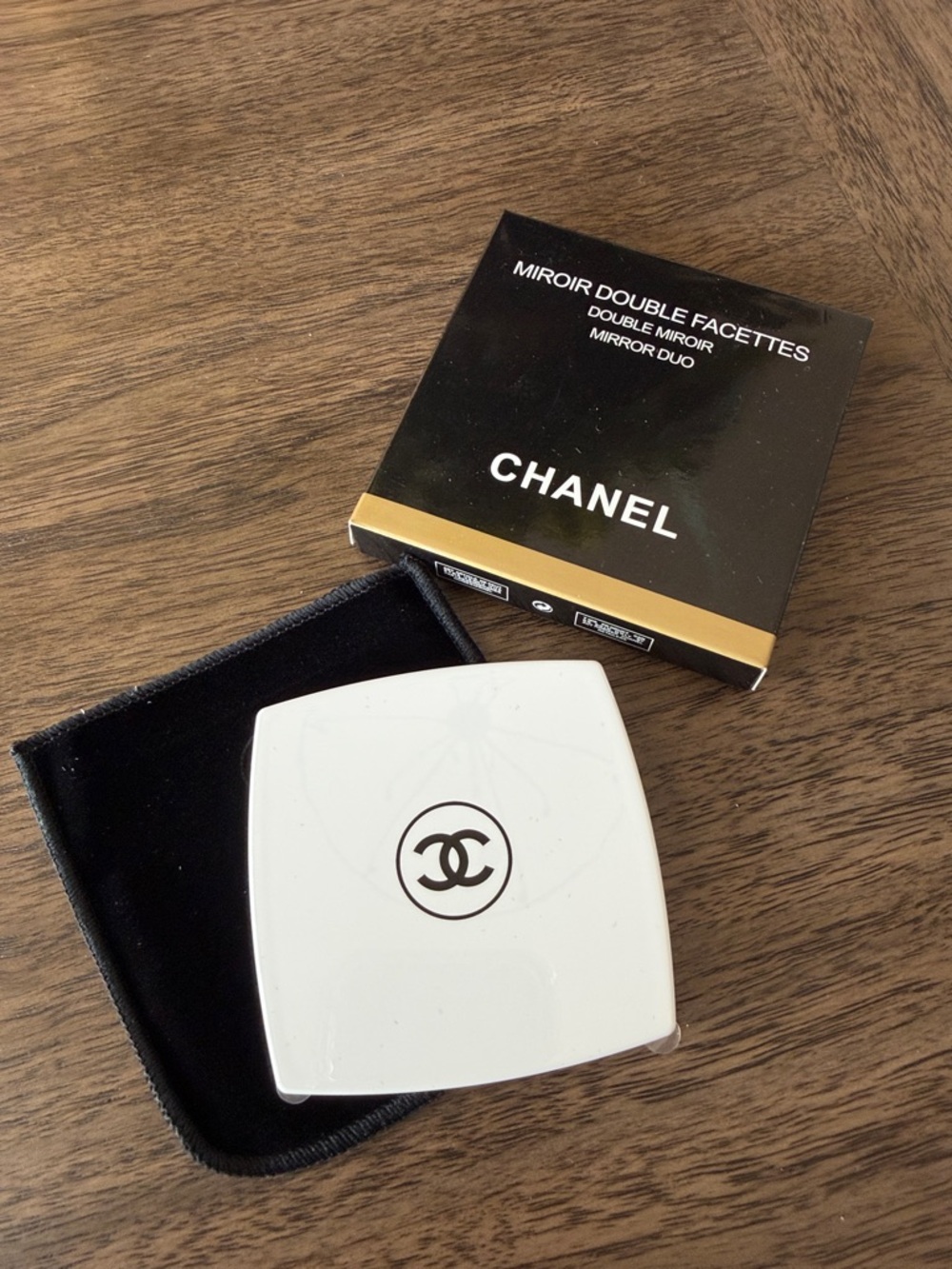 Chanel Compact Double Mirror White NEW